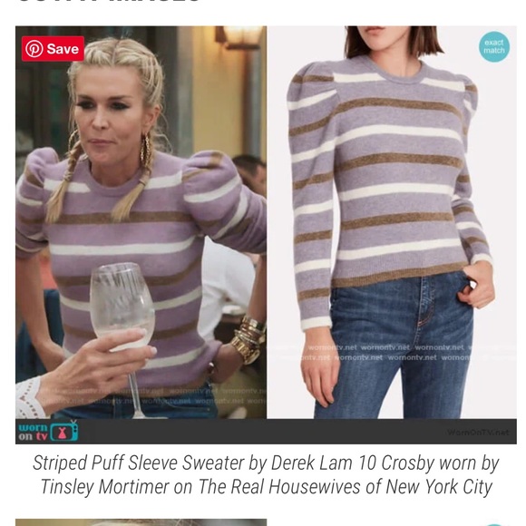 Derek Lam 10 Crosby brushed alpaca-blend striped sweater, size small - Picture 4 of 8